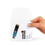 Self-adhesive USB Business Card Pockets, 10 pcs.