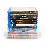 Blu-Ray Bundle, 50 Double Blu-Ray Sleeves with Felt, 2 Binders