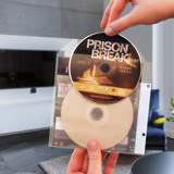 Blu-Ray Bundle, 50 Double Blu-Ray Sleeves with Felt, 2 Binders