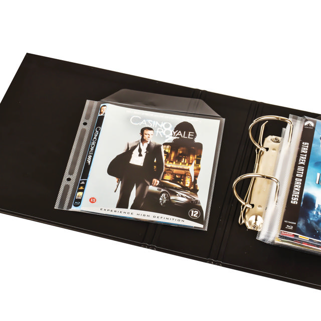 Single / Double Blu-Ray Sleeves with Felt & Binder Holes