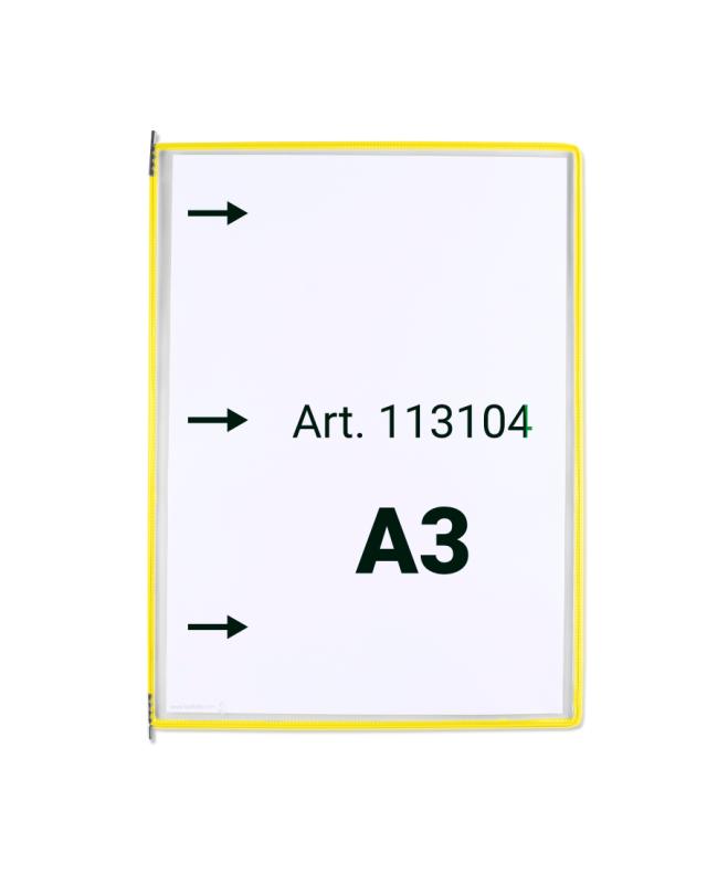 Tarifold Pivoting Pocket, A3, Portrait, Left Side Loading