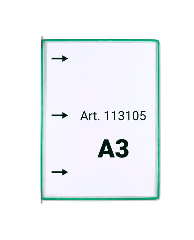 Tarifold Pivoting Pocket, A3, Portrait, Left Side Loading