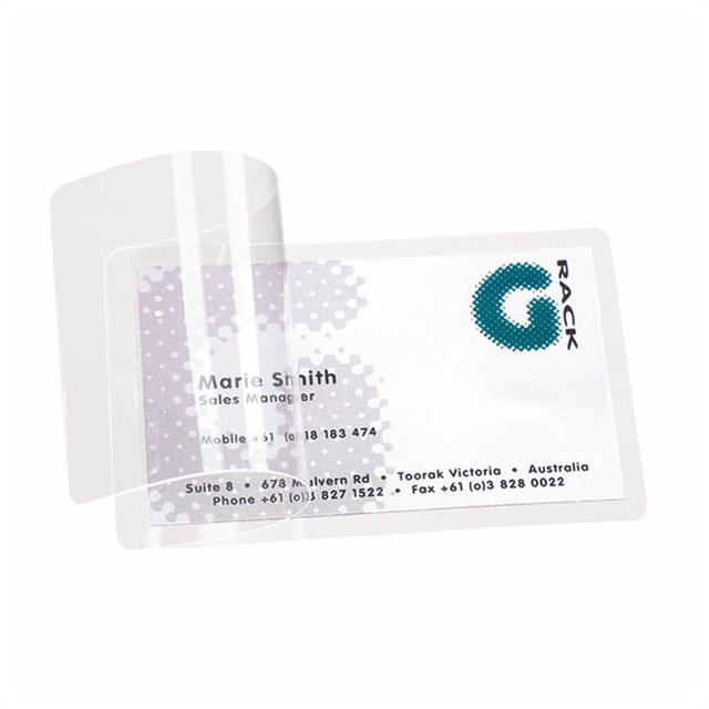 Self-laminating Business Cards