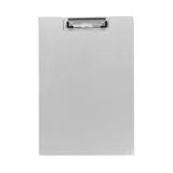 Clipboard with Flap, Aluminium, A4, Portrait