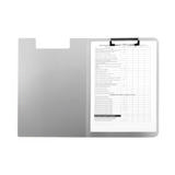 Clipboard with Flap, Aluminium, A4, Portrait