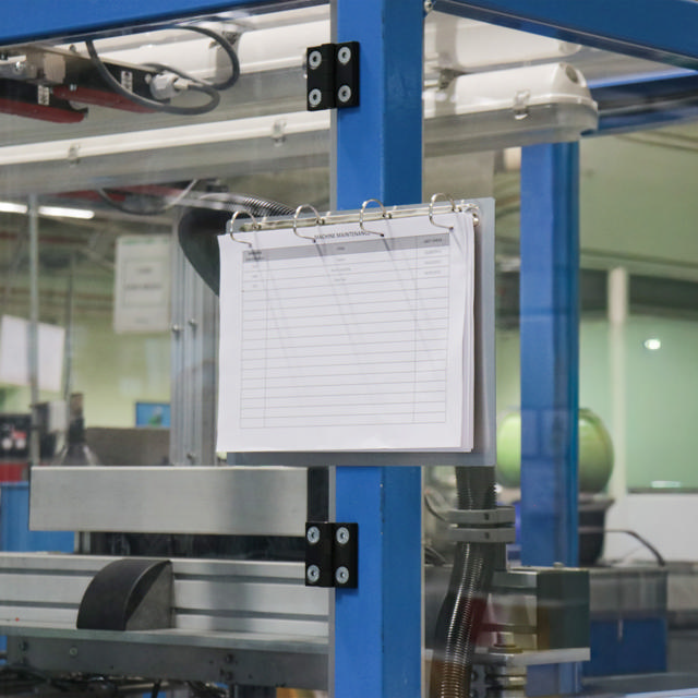 4-ring Display Binder, with Magnetic Attachment, Aluminium, A4, Landscape