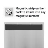 4-ring Display Binder, with Magnetic Attachment, Aluminium, A4, Landscape