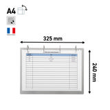 4-ring Display Binder, with Magnetic Attachment, Aluminium, A4, Landscape