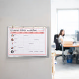 4-ring Display Binder, with Magnetic Attachment, Aluminium, A4, Landscape