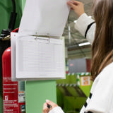 2-ring Display Binder, with Magnetic Attachment, Aluminium, A4, Landscape