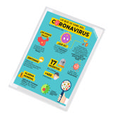 Kang Easy Clic Antimicrobial Self-adhesive Signage Pocket, Repositionable, A4