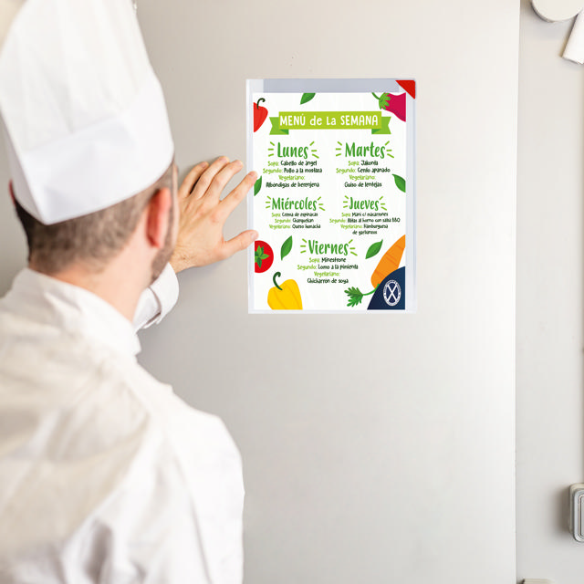 Kang Easy Clic Subzero Self-adhesive Signage Pocket, Permanent, A4