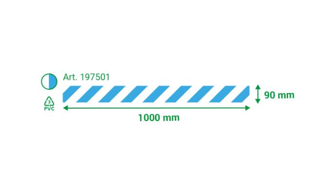 Adhesive Floor Marking Line, 90x1000 mm