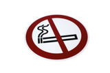 Adhesive safety pictogram, No smoking