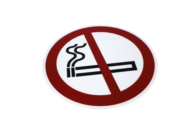 Adhesive safety pictogram, No smoking