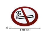 Adhesive safety pictogram, No smoking