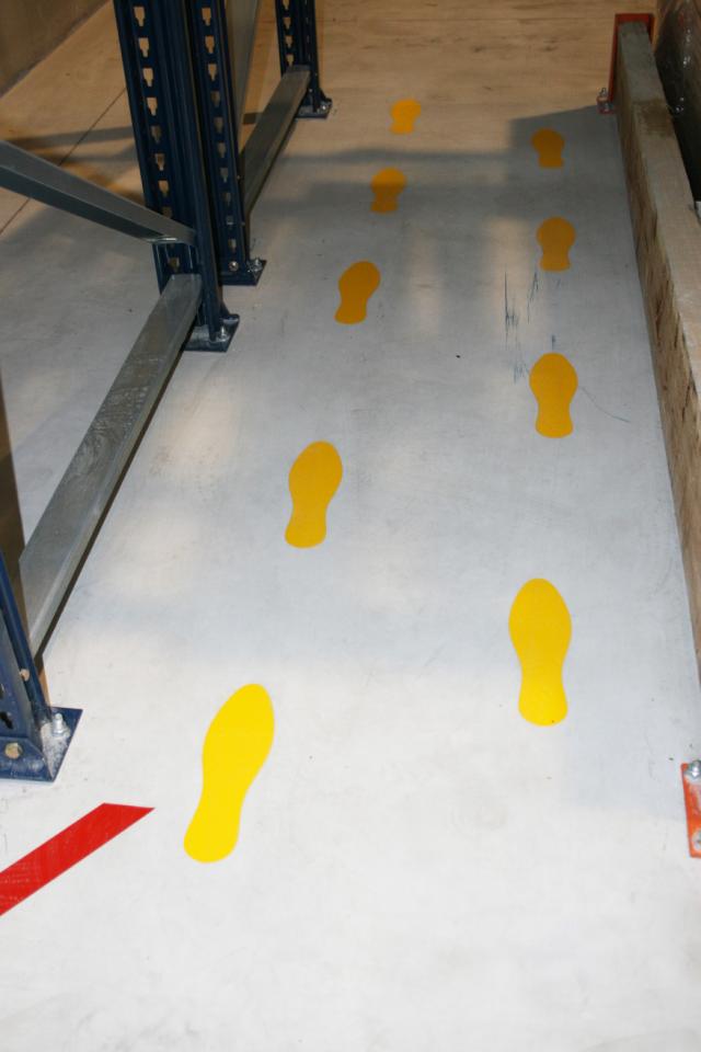 Adhesive Floor Marking Symbol, Footprint