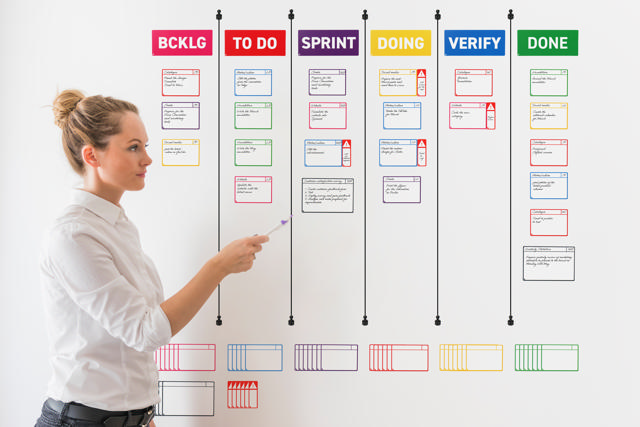 Magnetic Title Cards, Scrum, 175 x 75 mm