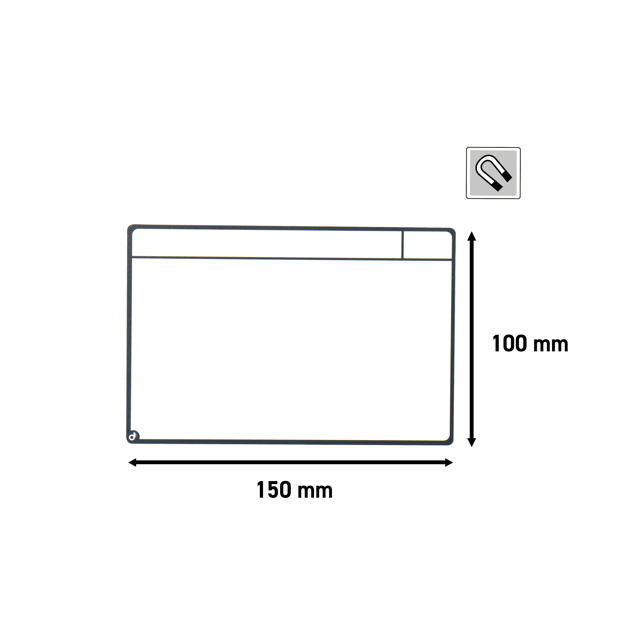 Magnetic Task Card Kit for Kanban Board, 3 Columns, M Cards