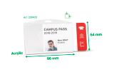 Security ID Card Holder, Acrylic, for 1 Card