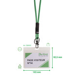 Antimicrobial Badge Holder, Horizontal