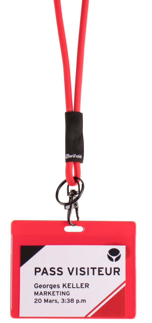 Soft Cord Lanyard, with Swivel Hook and Key Ring