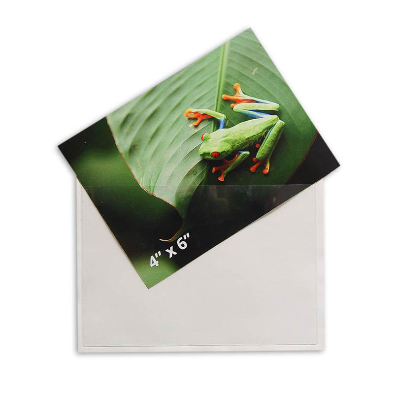 Self-adhesive Poly Pocket, Top Opening, 4'' x 6'' 