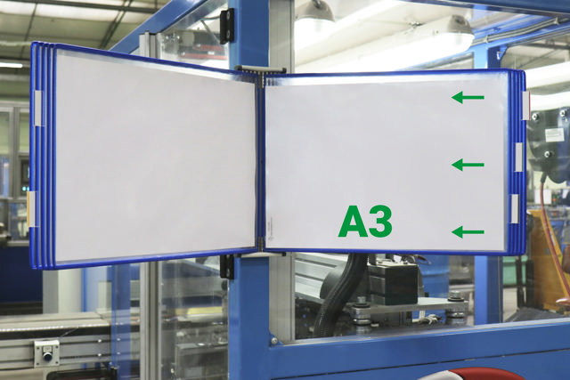 Tarifold Pivoting Pockets A3, Landscape, Right Side Loading