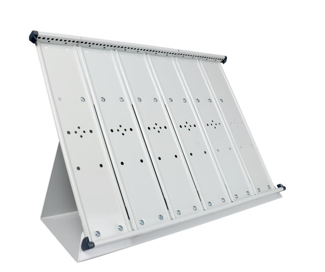 Mounted Empty Tarifold Metal Desk Display Unit, A4, with Side Stops, for 60 Pockets