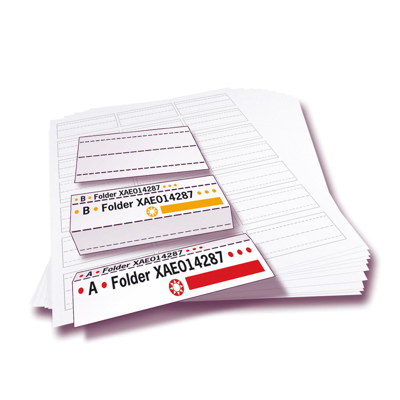 Self-adhesive Label Strips for Alzicht Label Holders, 65 mm, FSC®