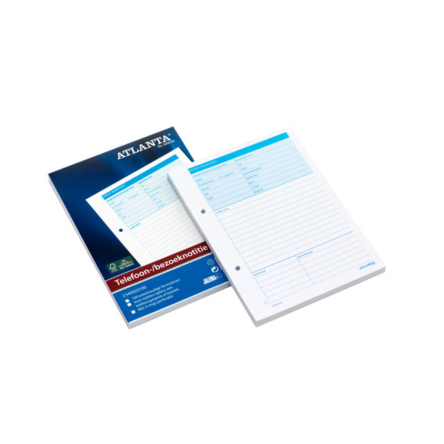 Atlanta Telephone/visit notes, A5, NL text, FSC®