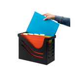 Re-Solution Office Box, with 5 A4 Euroflex Suspension File Folders, 100% Recycled, Blue Angel