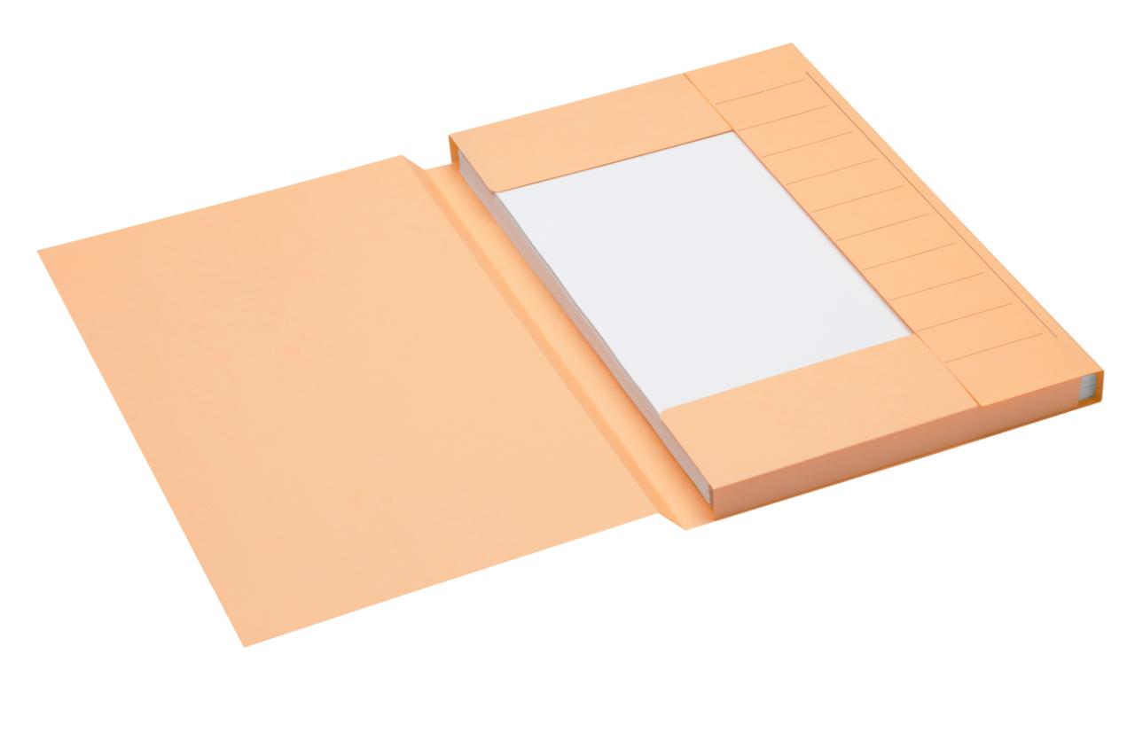 Secolor 3-Flap Document Folder, Folio, 100% Recycled Cardboard, FSC®