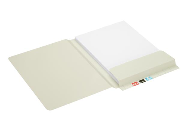 Secolor File Folder with Flap and End Tab, A4, 100% Recycled Cardboard, FSC®