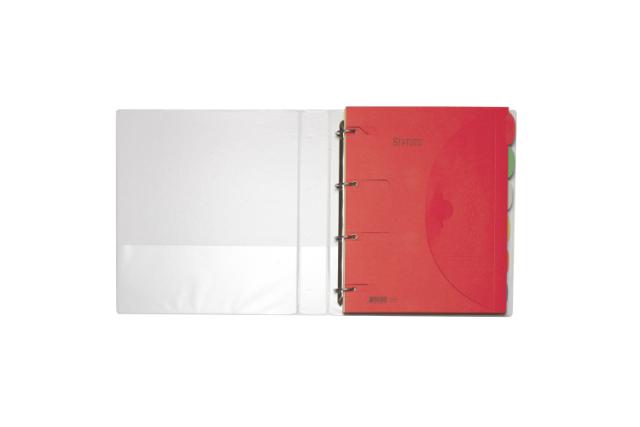 Binder with 6 Smartfolder Perforated Folders with Tabs, Complete Legal Register, A4