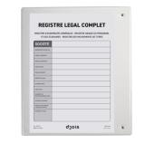 Binder with 6 Smartfolder Perforated Folders with Tabs, Complete Legal Register, A4