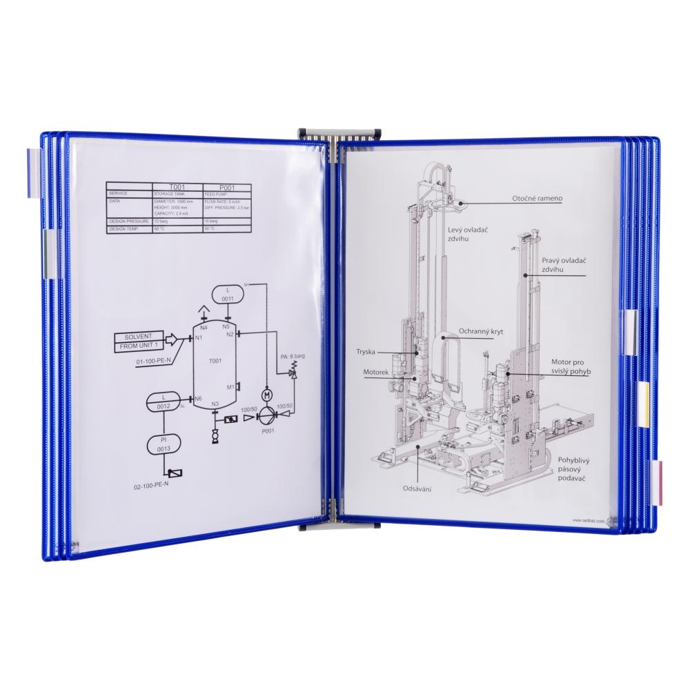 Tarifold Metal Wall Document Display System, A3, 10 Pockets