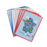 Tarifold Metal Wall Document Display System, A4, 10 Pockets, FR/UK/NL/CZ Colours