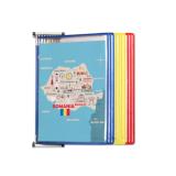 Tarifold Metal Wall Document Display System, A4, 10 Pockets, Romania Colours