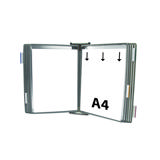 Tarifold Metal Wall Document Display System, A4, 10 Pockets (Colour Packaging)