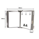 Tarifold Metal Wall Document Display System, A4, 10 Pockets (Colour Packaging)