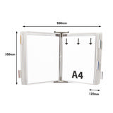 Tarifold Metal Wall Document Display System, A4, 10 Pockets (Colour Packaging)