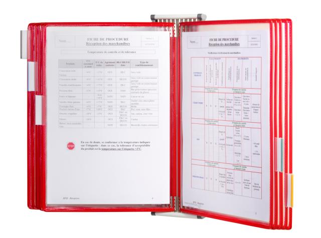 Tarifold Metal Wall Document Display System, A4, 10 Pockets