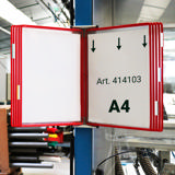 Tarifold Metal Wall Document Display System, A4, 10 Pockets (Colour Packaging)