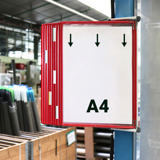 Tarifold Metal Wall Document Display System, A4, 10 Pockets (Colour Packaging)