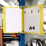 Tarifold Metal Wall Document Display System, A4, 10 Pockets (Colour Packaging)