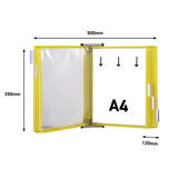 Tarifold Metal Wall Document Display System, A4, 10 Pockets (Colour Packaging)