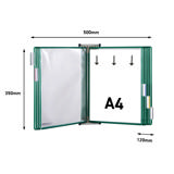 Tarifold Metal Wall Document Display System, A4, 10 Pockets (Colour Packaging)