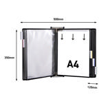 Tarifold Metal Wall Document Display System, A4, 10 Pockets (Colour Packaging)