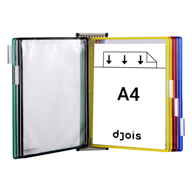 Tarifold Metal Wall Document Display System, A4, 10 Pockets (Colour Packaging)